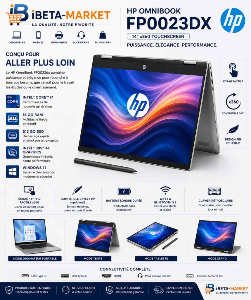 Laptop HP OMNIBOOK i7 14-FP0023DX