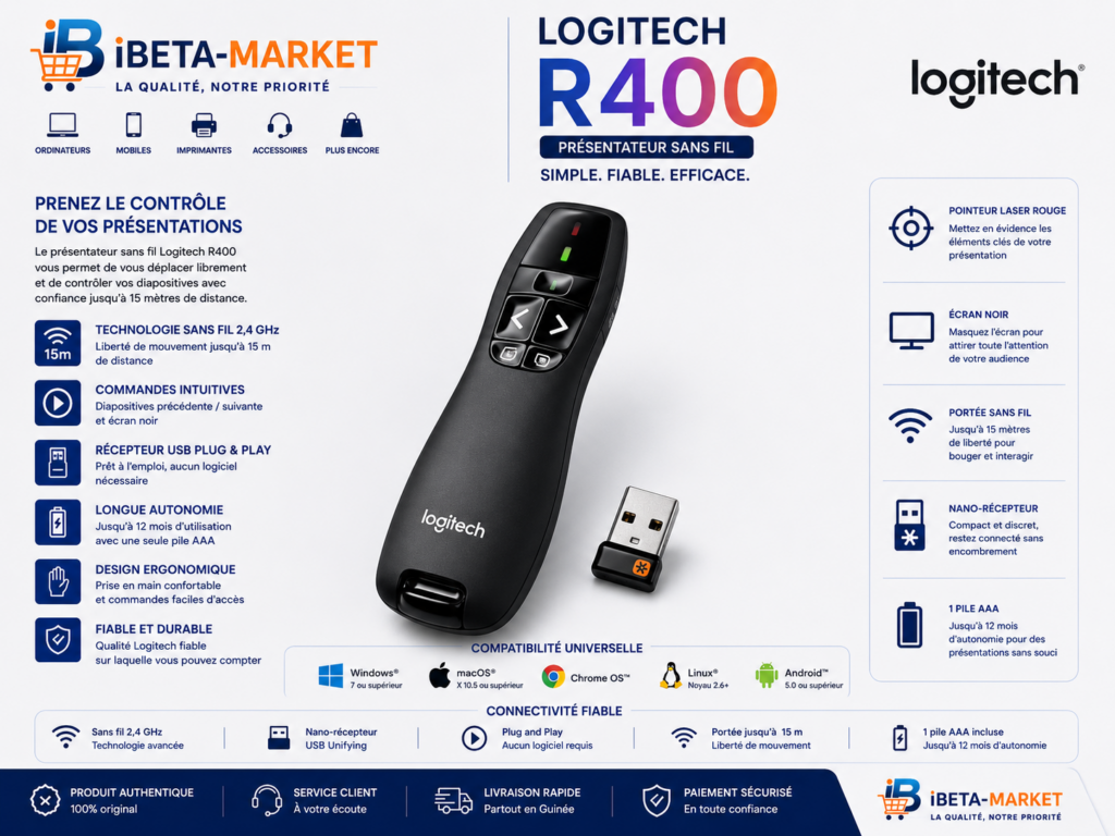 POINTEUR LOGITECH R400