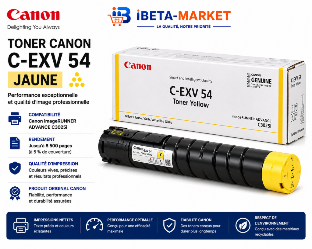 Toner canon c exv54 jaune