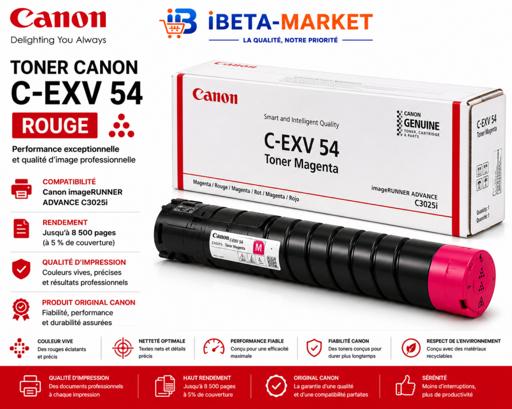 Toner canon c exv54 rouge