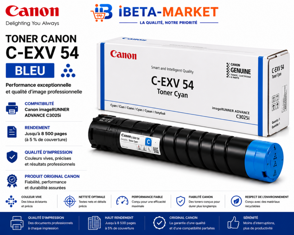 Toner canon c exv54 bleu