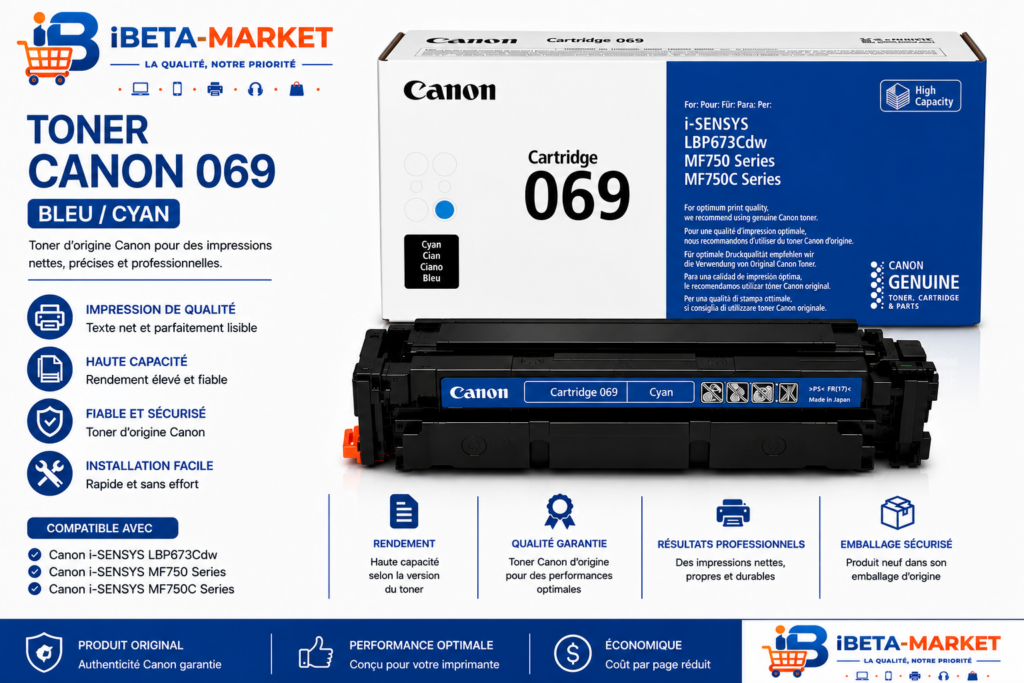 TONER CANON 069 BLEU