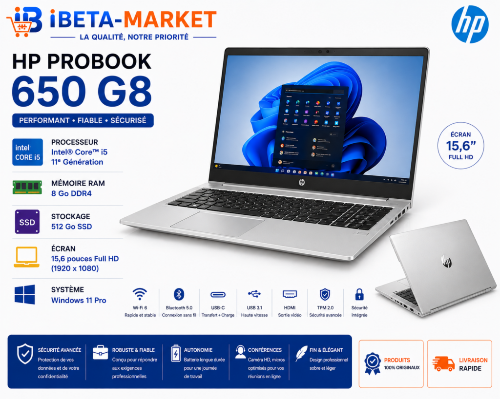 OBOX HP PROBOOK 650 G8 Ci5 11TH 8GO 512SSD