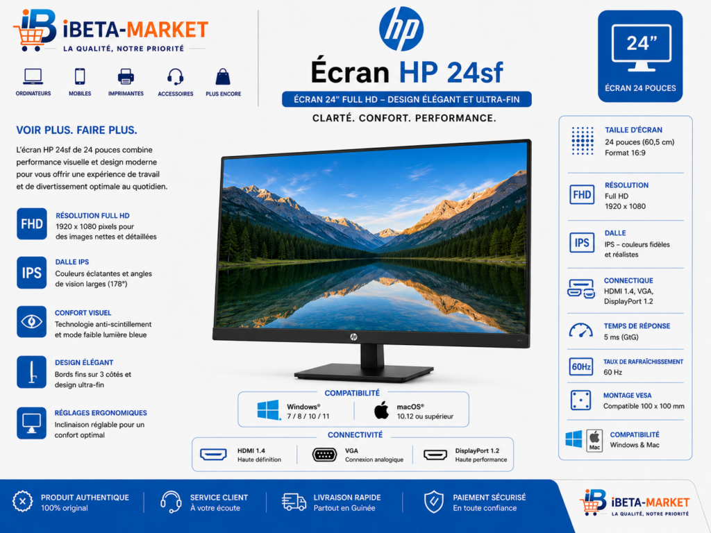 ECRAN HP E24F