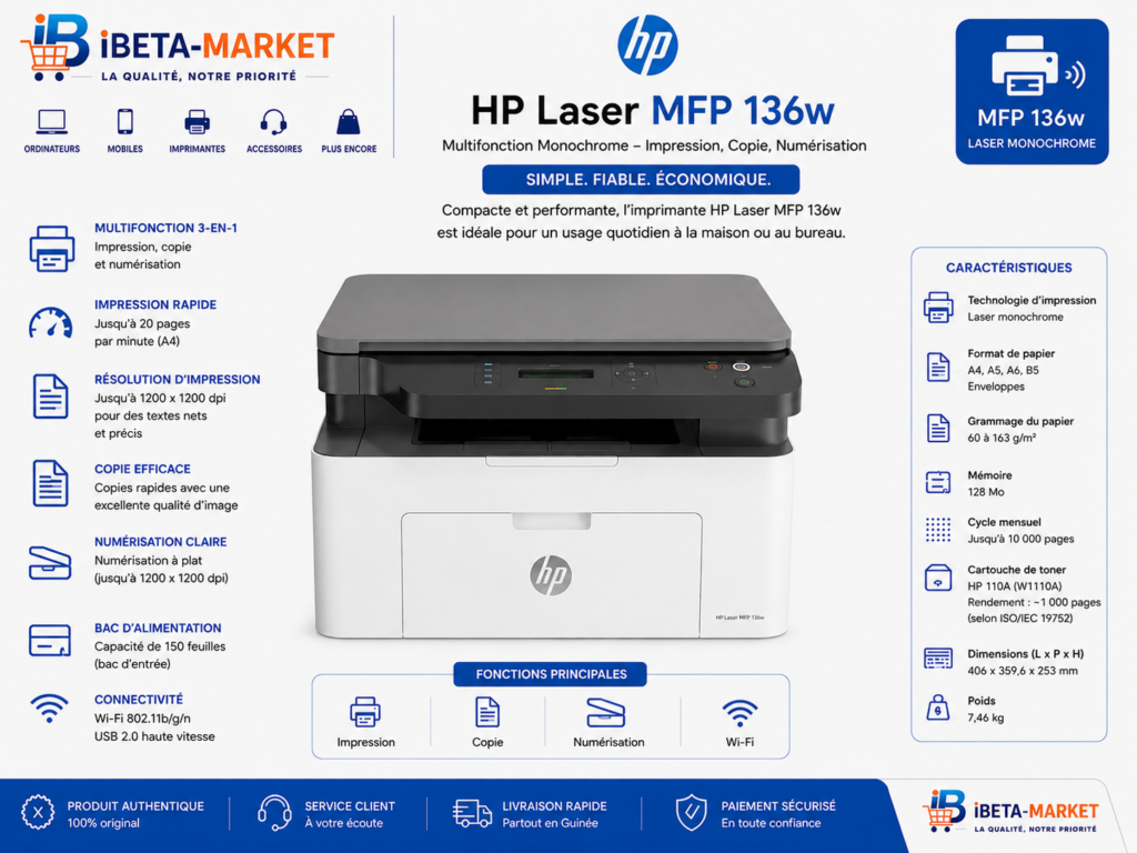 Imprimente hp M 136w