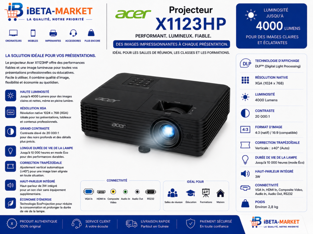 PROJECTEUR ACER X1123HP