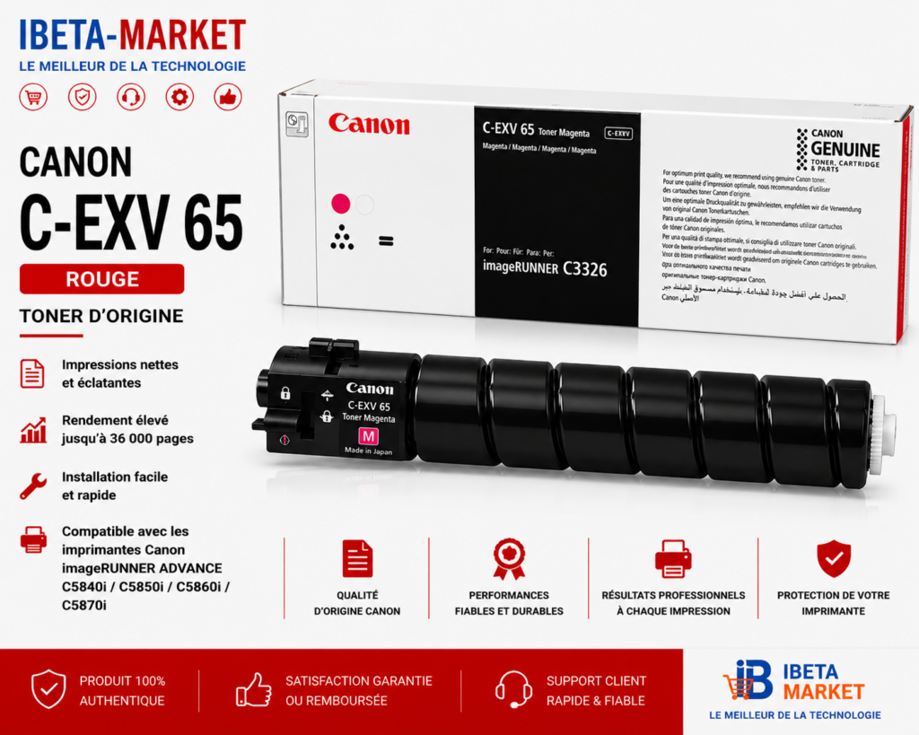 TONER CANON C EXV65 ROUGE