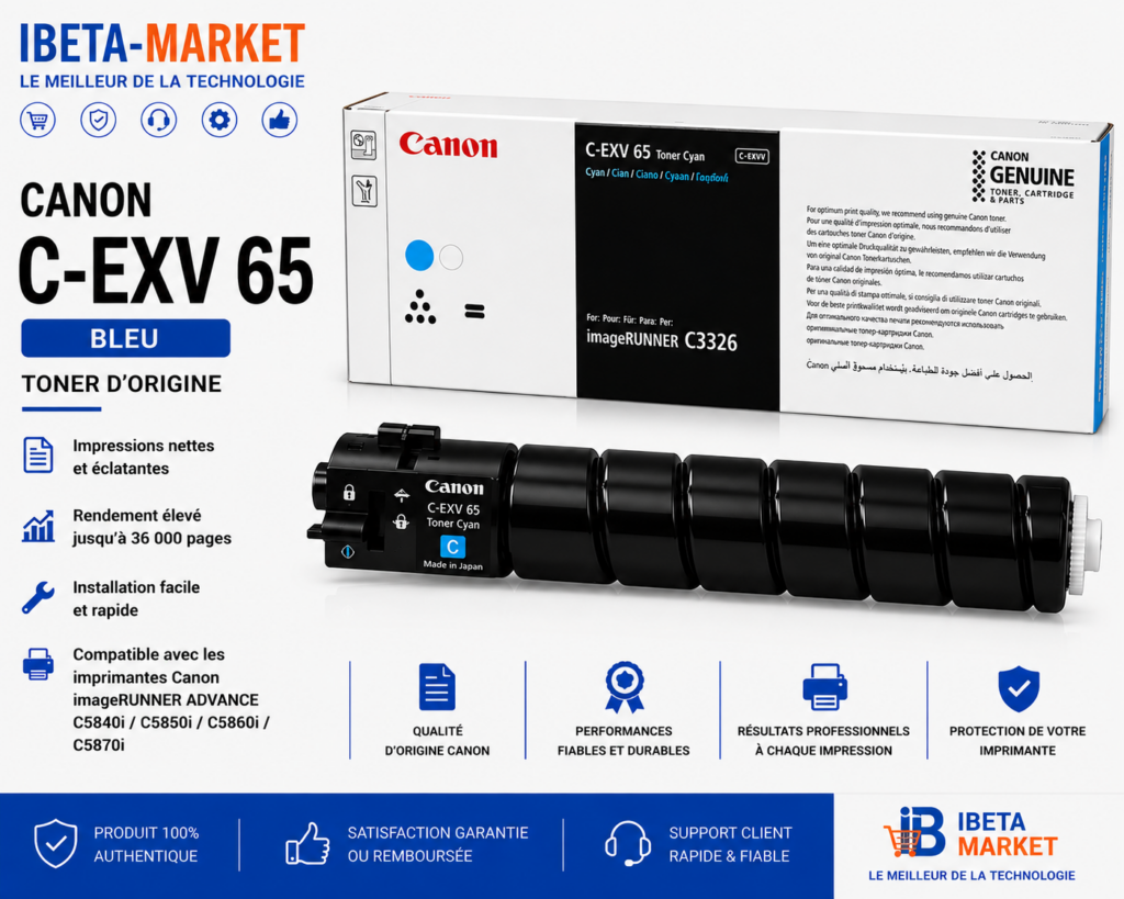 TONER CANON C EXV65 BLEU