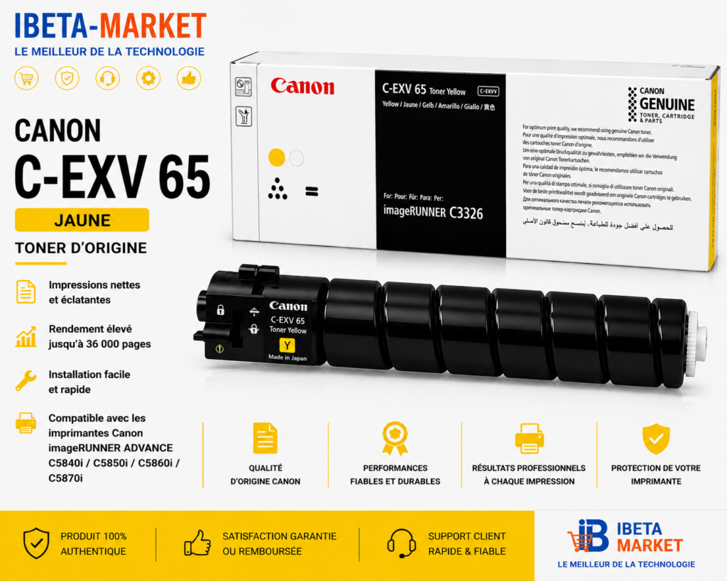 TONER CANON C EXV65 JAUNE