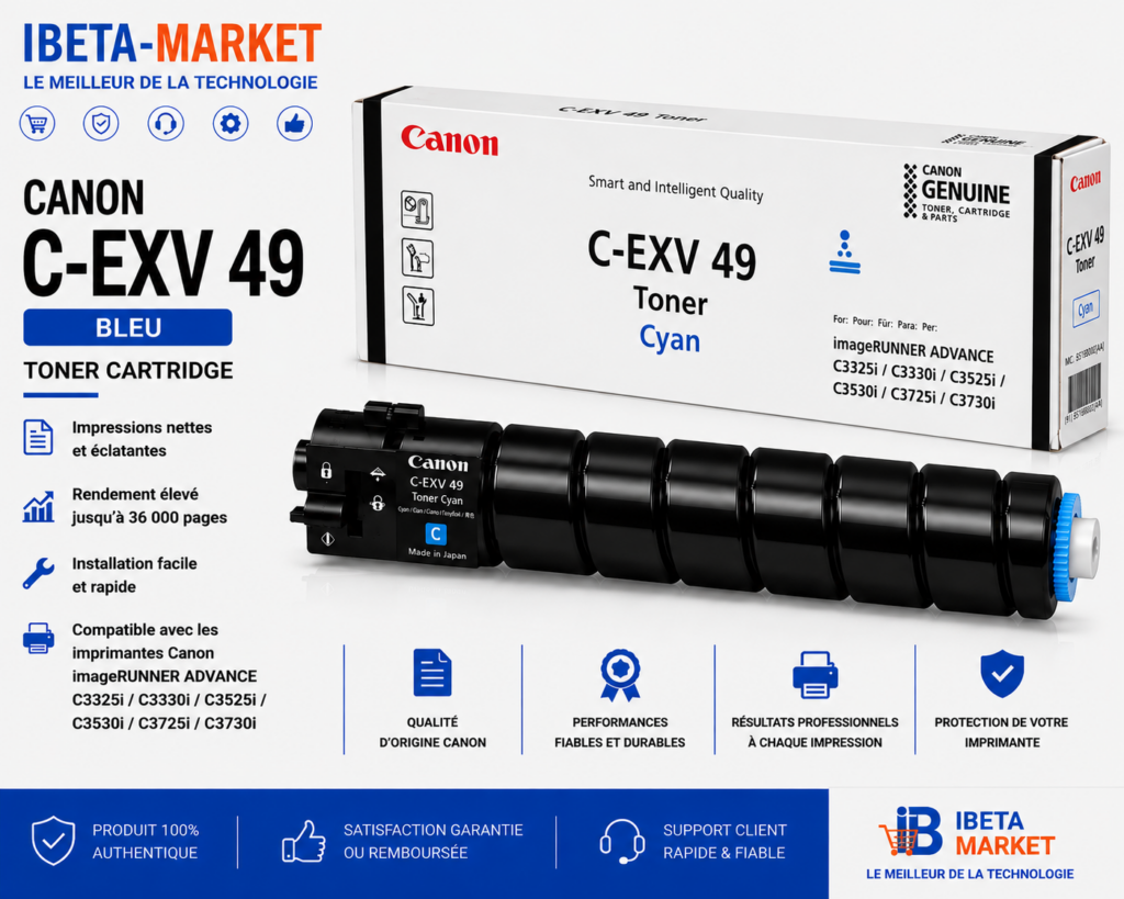TONER CANON c exv49 bleu