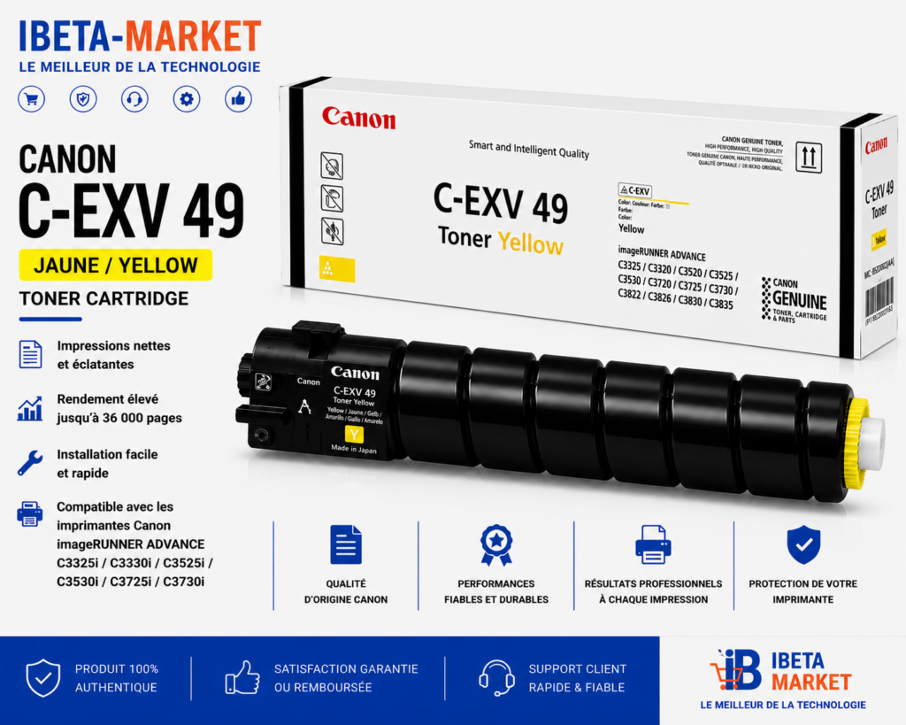 TONER CANON c exv49 jaune
