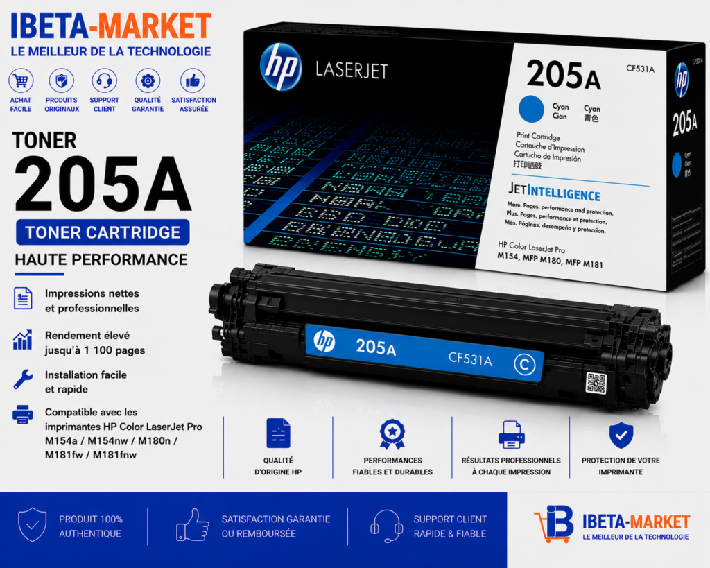 TONER HP 205 BLEU