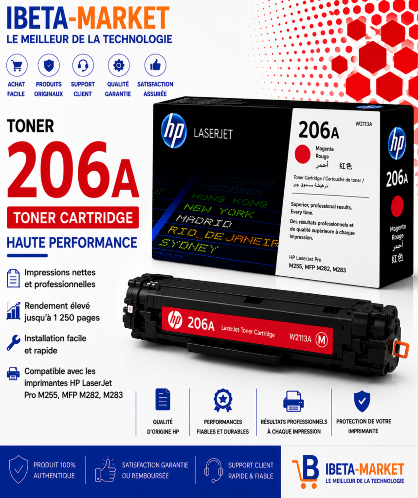 TONER HP 206 ROUGE