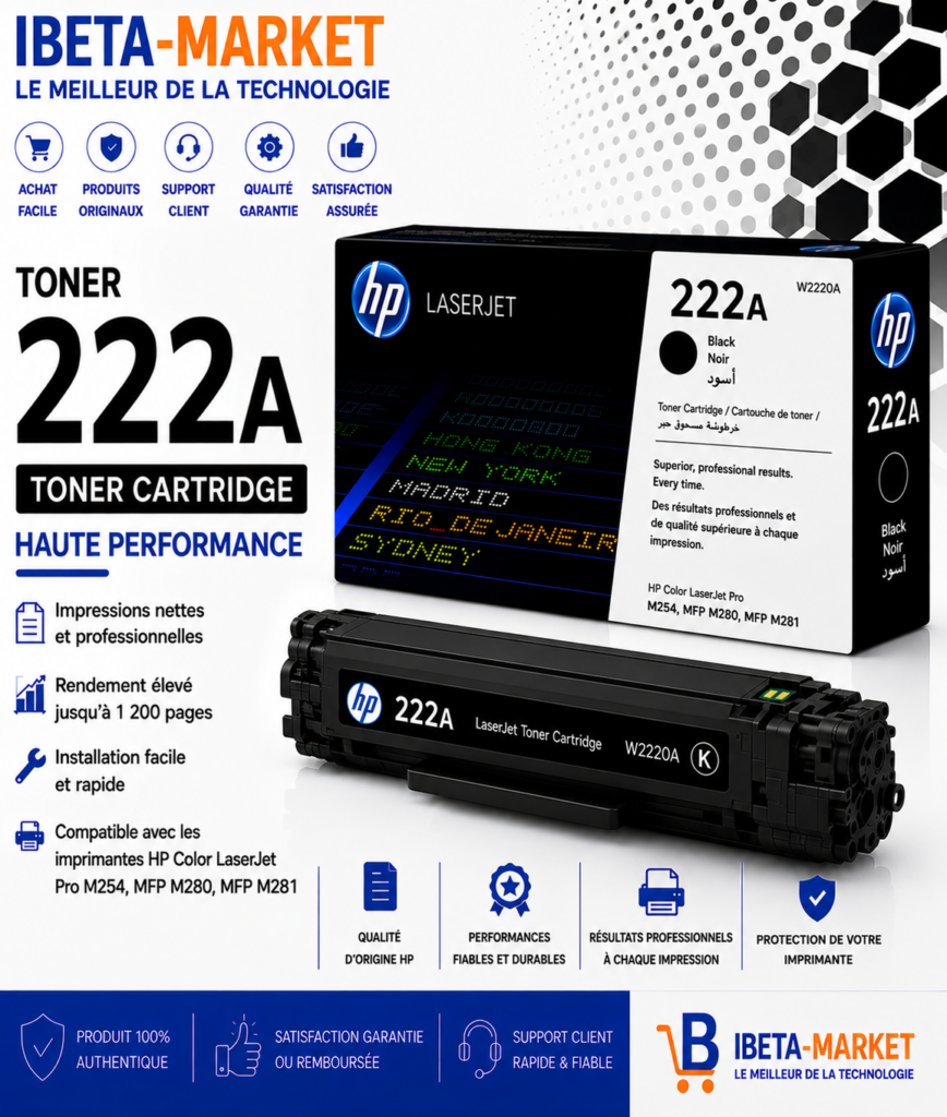 TONER HP 222 NOIR