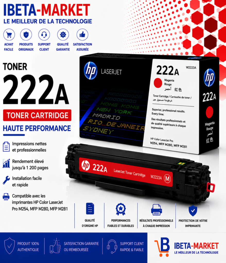 TONER HP 222 ROUGE